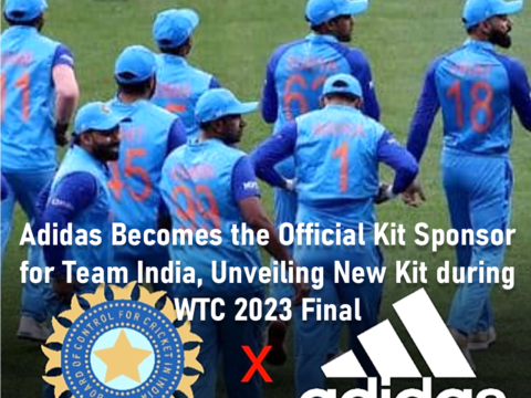 Adidas Sponsors for Team India, Unveiling New Kit during WTC 2023 Final