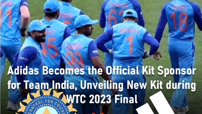 Adidas Sponsors for Team India, Unveiling New Kit during WTC 2023 Final