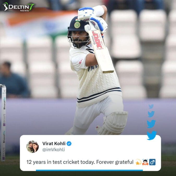 Virat Kohli Celebrates 12 Years in Test Cricket: A Journey of Gratitude and Triumph