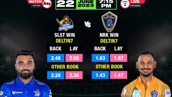 TNPL 2023 Match 13: Nellai Royal Kings vs Salem Spartans - Clash of Titans TNPL SLST vs NRK June 22 Prediction