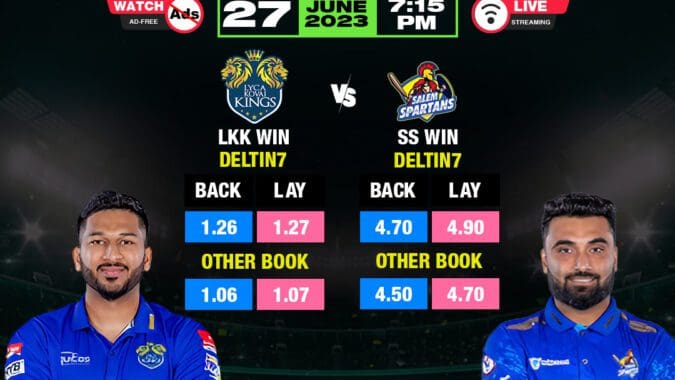 TNPL SS vs LKK June 27 Prediction