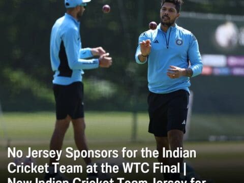 No Jersey Sponsors for the Indian Cricket Team at the World Test Championship Final | New Indian Cricket Team Jersey for ICC World Test Championship 2023