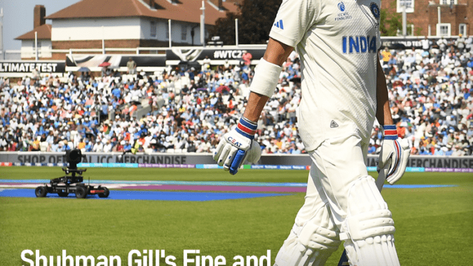 Shubman Gill's Fine and Australia's Slow Over-Rate