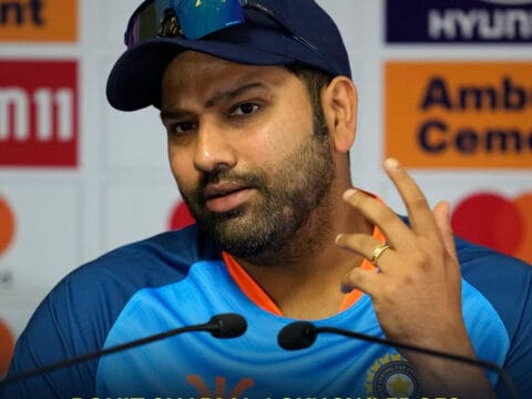 Rohit Sharma acknowledges India