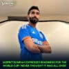 Jasprit Bumrah expresses