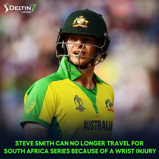 Steve Smith can no longer travel for South Africa Series because of a wrist injury Steve Smith can no longer
