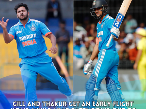 Gill and Thakur Get an Early Flight Home Australia World Cup