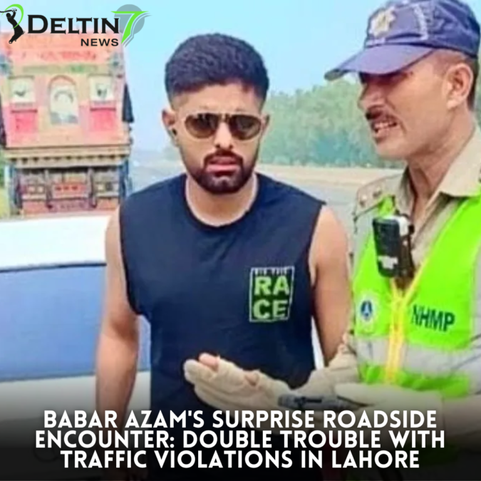 Babar Azam’s Surprise Roadside Encounter: Double Trouble with Traffic Violations in Lahore Babar Azam's Surprise Roadside Encounter Traffic Violations Babar Azam 2023 ODI World Cup