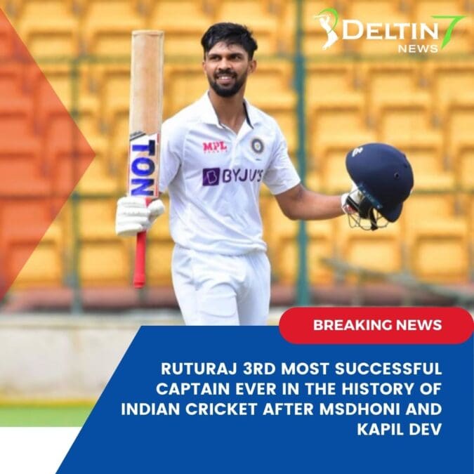 Ruturaj 3rd most successful captain ever
