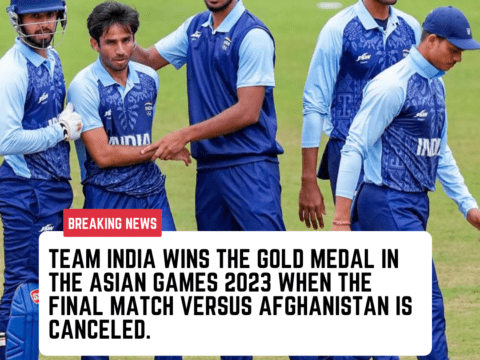 Team India wins the gold medal Asian Games 2023