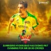 Sunrisers Hyderabad has signed