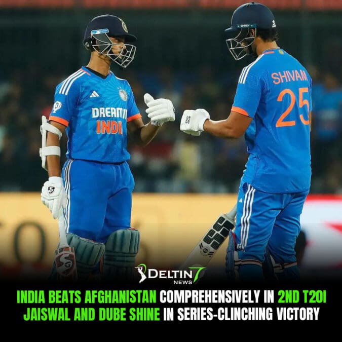 INDIA Beats Afghanistan Comprehensively in 2nd T20I: Jaiswal And Dube Shine In Series-Clinching Victory INDIA Beats Afghanistan