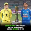 Australian Women Clinch T20I Series