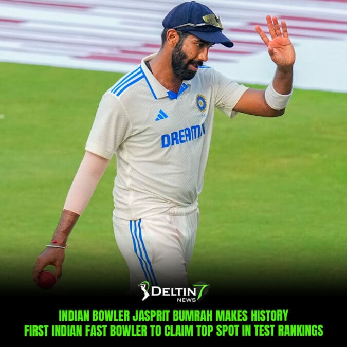 Indian Bowler Jasprit Bumrah makes History: First Indian Fast Bowler to Claim Top Spot in Test Rankings Indian Bowler Jasprit Bumrah