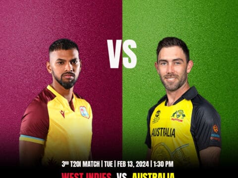 AUS vs WI 3rd T20I Match Prediction