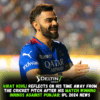 Virat Kohli Reflects on His Time
