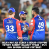 Delhi Capitals Clinch