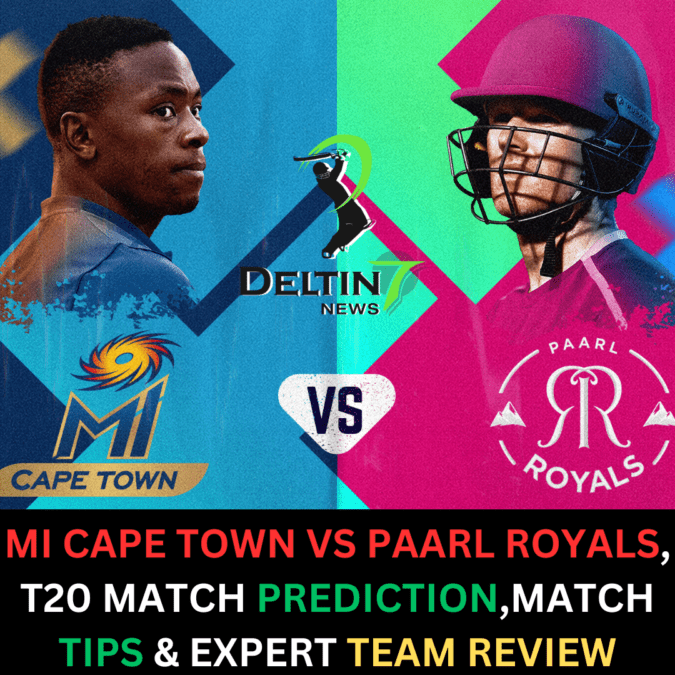 MI Cape Town vs Paarl Royals, MICT vs PR T20 Match Prediction, Today’s Thrilling Match Tips & Expert Team Review MICT vs PR T20 Match Prediction